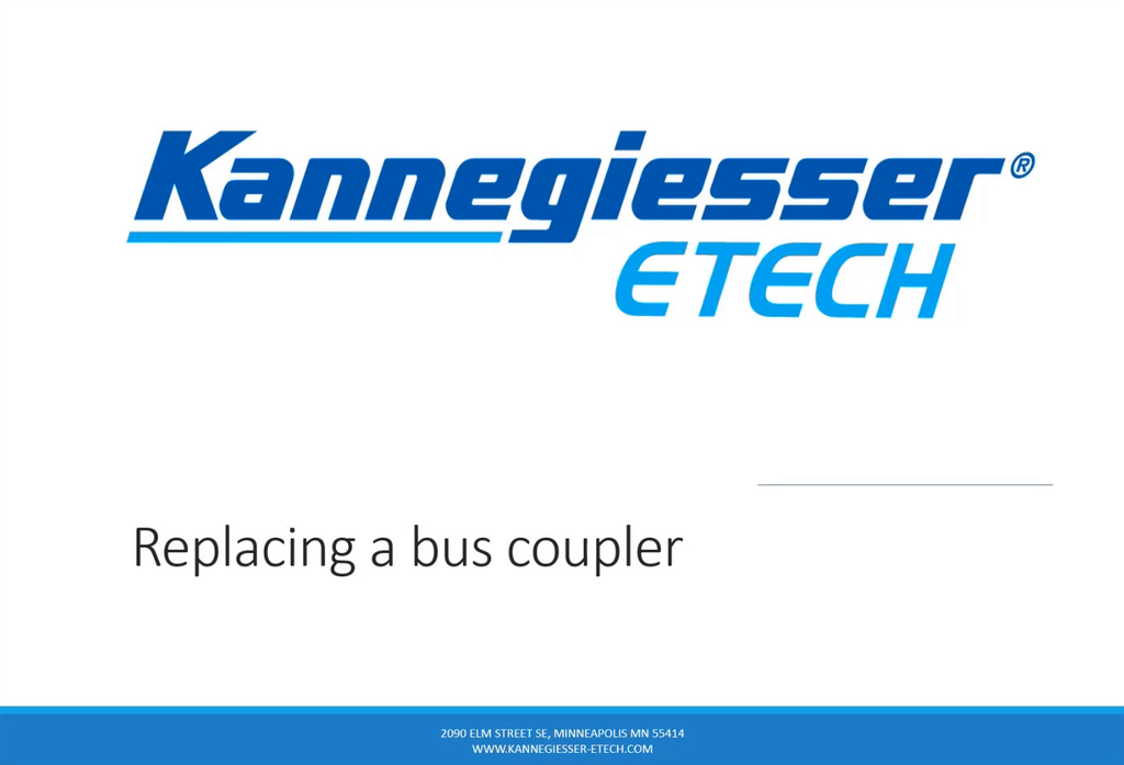 2023/07/14 - Logistics - Replacing a Bus Coupler